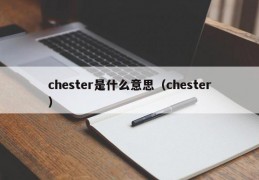 chester是什么意思（chester）